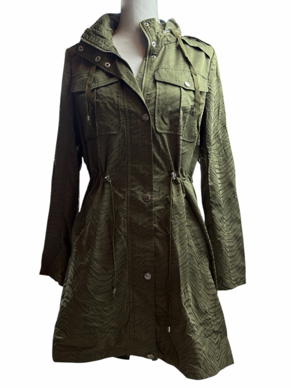 AVEC LES FILLES OLIVE LIGHTWEIGHT RAIN JACKET - NWT!
